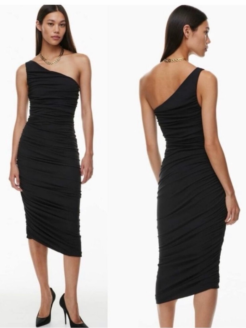 Aritzia / Babaton vertigo one shoulder dress- like new